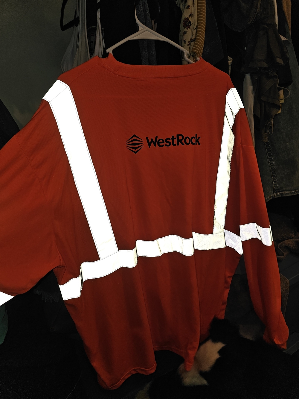 Men’s High-Visibility Long-Sleeve Safety Shirt — Orange